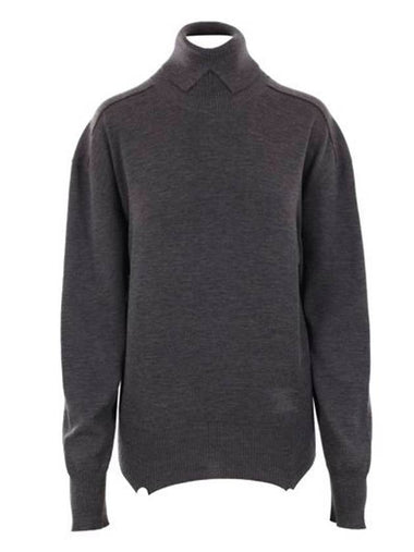 High-Neck Wool Pullover Sweater - BURBERRY - BALAAN 1