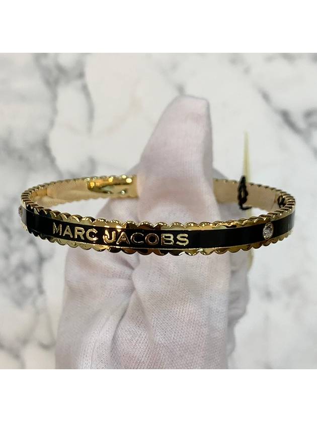 The Mardillion Scallop Bracelet Black Gold - MARC JACOBS - BALAAN 7