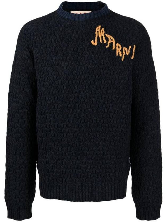 logo knit crew neck sweater GCMG0357Q0UFWH9100B80 - MARNI - BALAAN 1