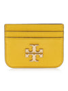 Eleanor Card Wallet Yellow - TORY BURCH - BALAAN 1