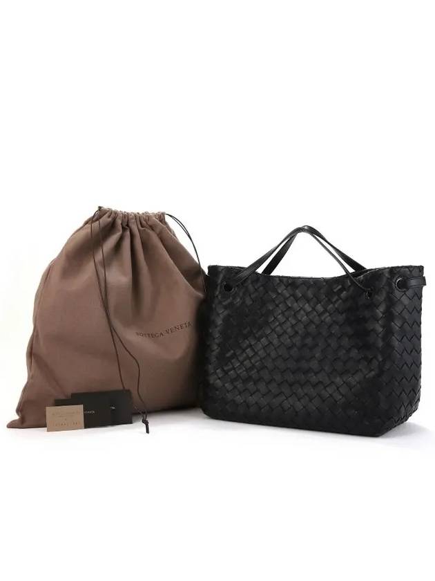 Intrecciato Large Top Handle Tote Bag Black - BOTTEGA VENETA - BALAAN 5