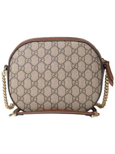 GG Supreme Chain Mini Cross Bag Beige - GUCCI - BALAAN 1