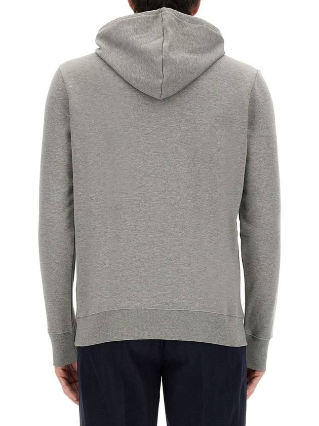 Zebra Patch Cotton Hoodie Grey - PAUL SMITH - BALAAN 9