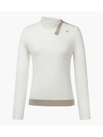 GOLF Women s Variant Collar Point Long Sleeve Knit DP32WFKP99 - DESCENTE - BALAAN 1