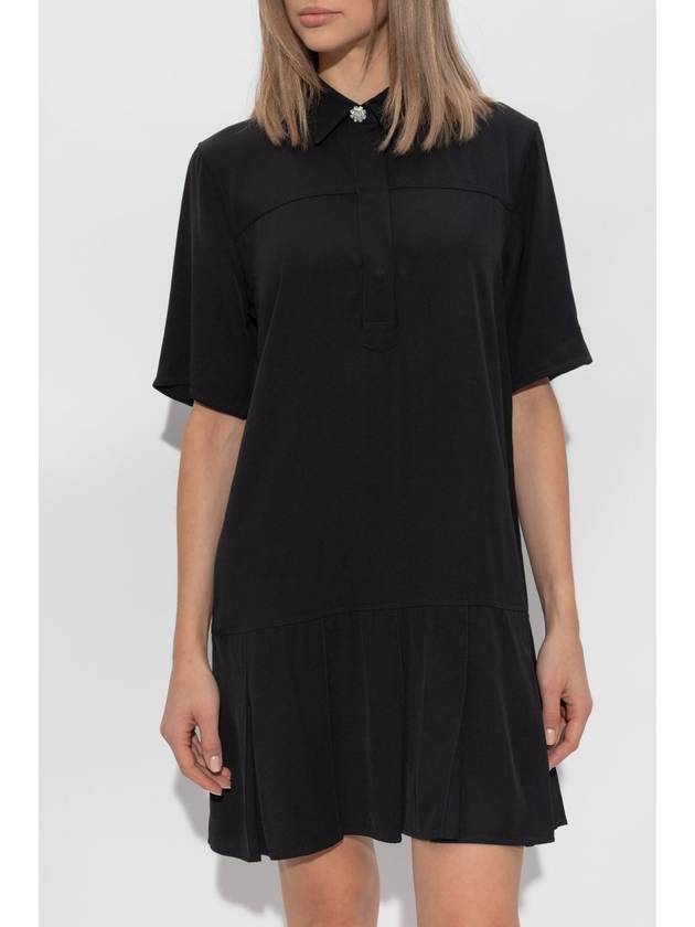 Ganni Pleated Dress, Women's, Black - GANNI - BALAAN 3