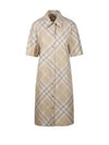 Check Cotton Midi Dress Beige - BURBERRY - BALAAN 2