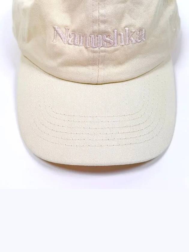 Nanushka cream embroidery logo ball cap NW21SSHT01371 - NANUSHKA - BALAAN 2