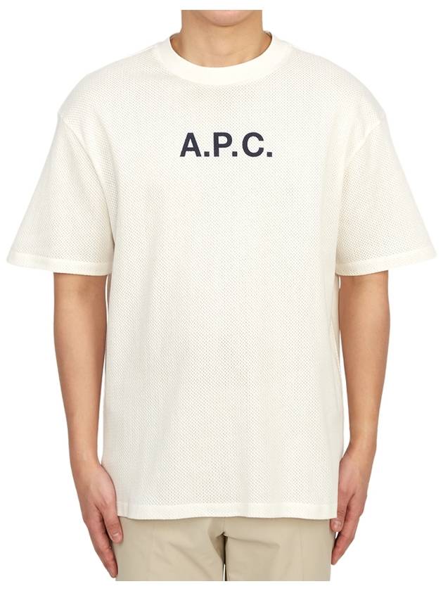 Moran Openwork Short Sleeve T-Shirt White - A.P.C. - BALAAN 2