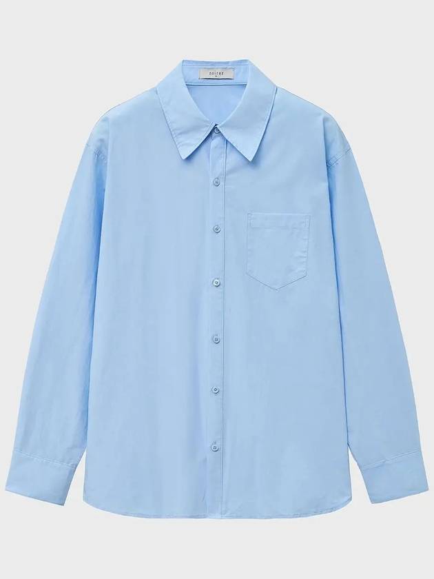 Classic Cotton Regular Long Sleeve Shirt Light Blue - NOIRER - BALAAN 4