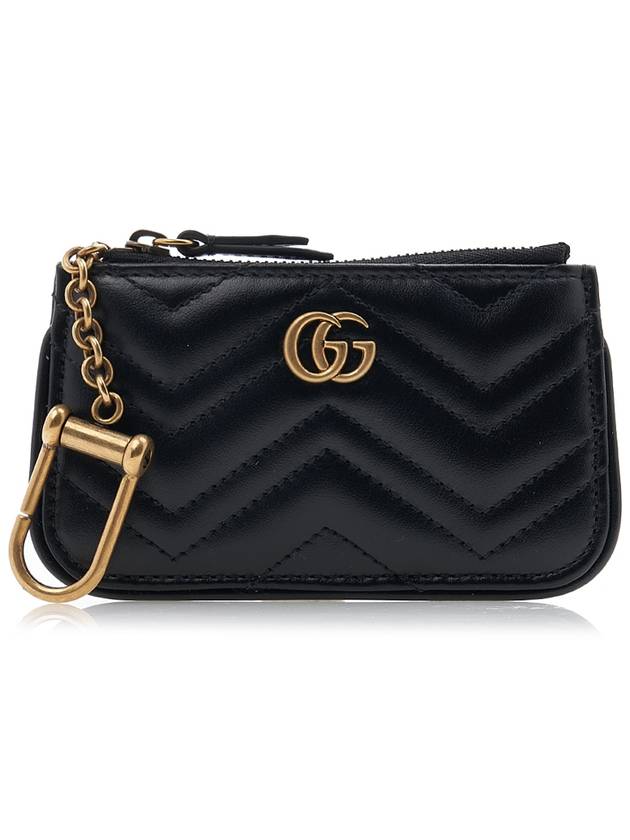 GG Marmont Matelasse Pouch Key Holder Black - GUCCI - BALAAN 2