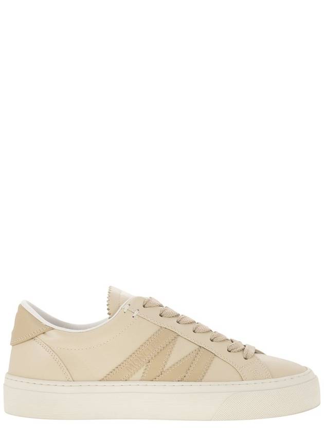 Monaco M Low-Top Sneakers Beige - MONCLER - BALAAN 2