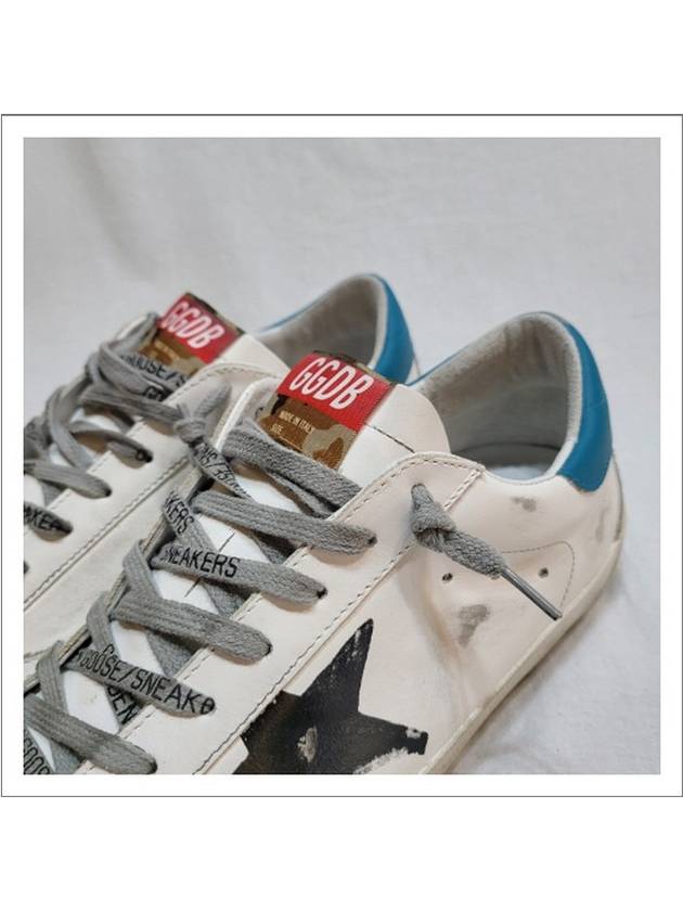 Superstar Classic Blue Tab Low Top Sneakers White - GOLDEN GOOSE - BALAAN 3