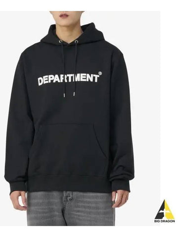 DEPARTMENT FIVE Logo Print Hood Nero UF5092FF0018999 - DEPARTMENT 5 - BALAAN 1