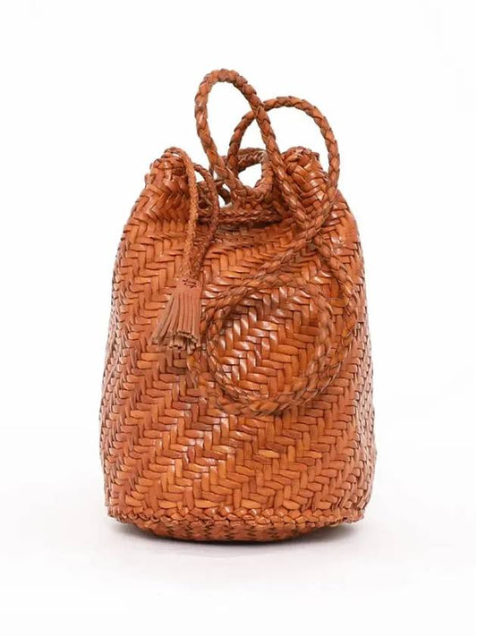 Domestically Haru 8838 TAN Pom Bucket Bag - DRAGON DIFFUSION - BALAAN 2