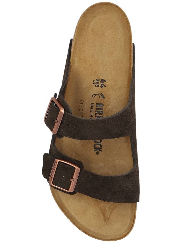 Arizona Suede Slippers Brown - BIRKENSTOCK - BALAAN 7