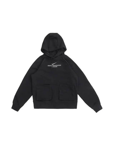 Sportswear Swoosh French Terry Hoodie Black - NIKE - BALAAN 1