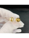 YSL Logo Pearl Ring Aging Brass Gold - SAINT LAURENT - BALAAN 6