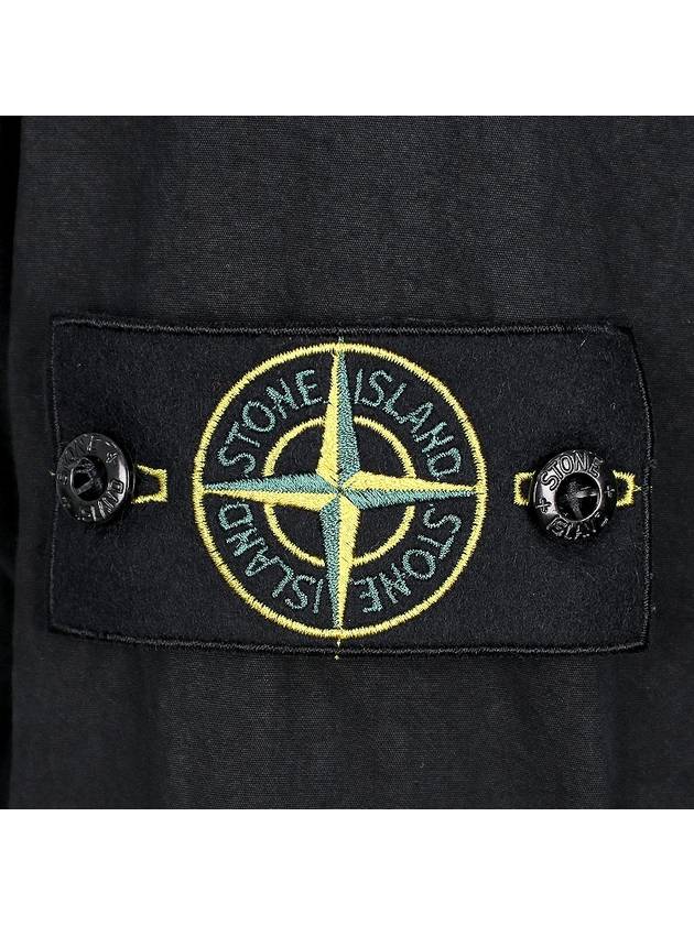 Wappen Old Effect Hooded Jacket Black - STONE ISLAND - BALAAN 7