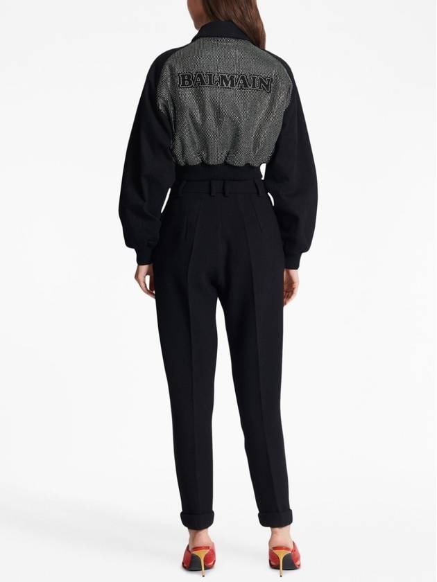 23 fw CUFFED wool crepe trousers BF0PM010WB86 0PA B0230940212 - BALMAIN - BALAAN 5