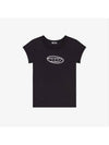 T Angie Peekaboo Logo Short Sleeve T-Shirt Black - DIESEL - BALAAN 3