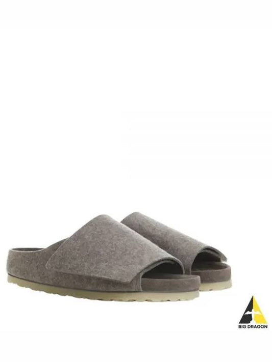 1024724W ASH MELANGE Los Feliz suede sandals - FEAR OF GOD - BALAAN 1