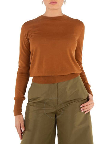 Stella McCartney Ladies Brown Crewneck Jumper, Size X-Small - STELLA MCCARTNEY - BALAAN 1