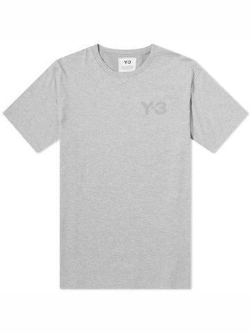 Classic Logo Cotton Short Sleeve T-Shirt Grey - Y-3 - BALAAN 1