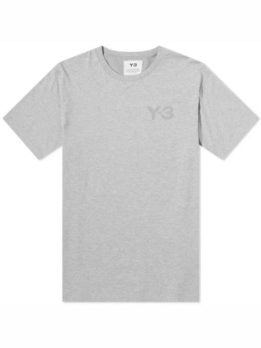 Classic Logo Cotton Short Sleeve T-Shirt Grey - Y-3 - BALAAN 1