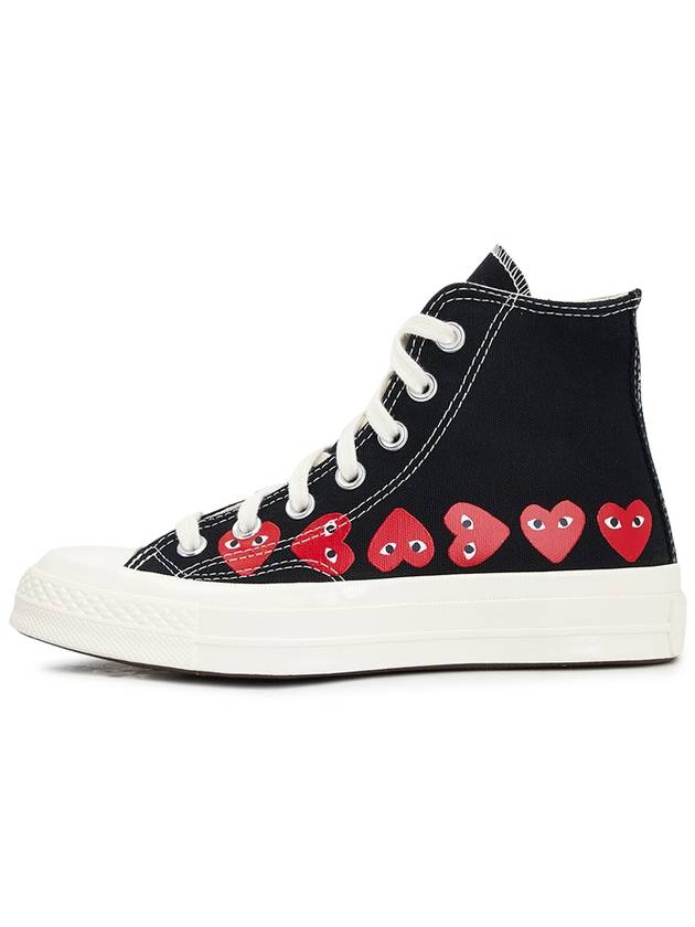 Play x Converse Chuck Taylor All Star 70 High Top Sneakers Black - COMME DES GARCONS - BALAAN 4