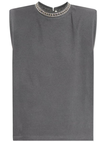 Golden Goose Sleeveless Top, Women's, Grey - GOLDEN GOOSE - BALAAN 1