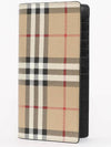 Vintage Check Canvas Long Wallet Beige - BURBERRY - BALAAN 4