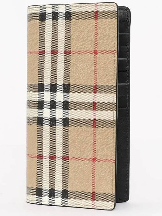 Vintage Check Canvas Long Wallet Beige - BURBERRY - BALAAN 2