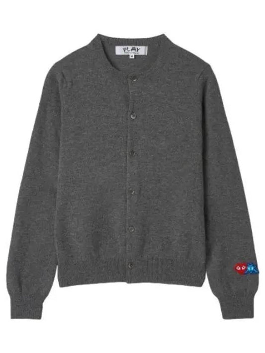 Comme des Gar ons Lady Cardigan Gray - COMME DES GARCONS PLAY - BALAAN 1