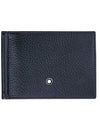 Meisterst ck 6CC Soft Grain Money Clip Half Wallet Navy - MONTBLANC - BALAAN 1