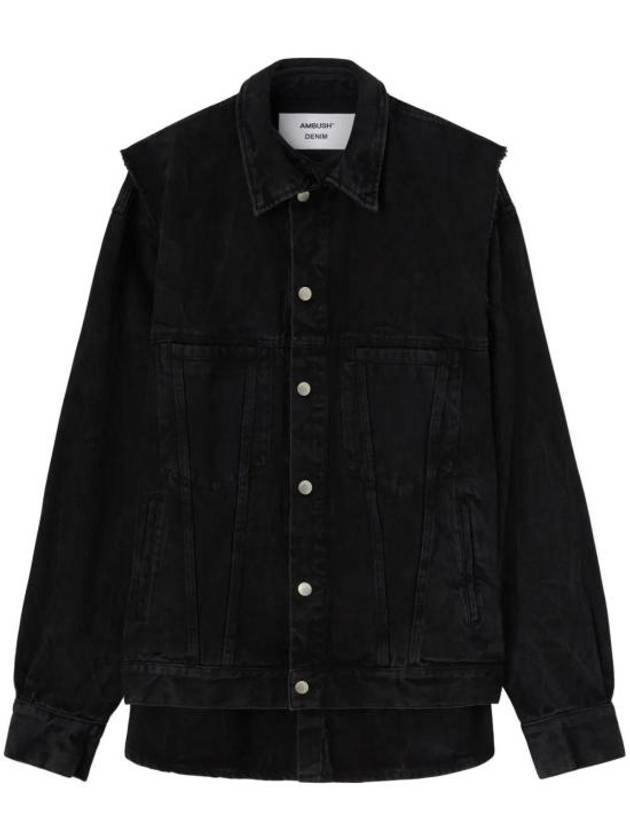 Layered Denim Jacket Black - AMBUSH - BALAAN 2