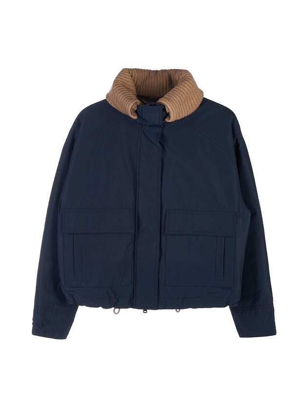 Women's Hooded Jacket Navy - BRUNELLO CUCINELLI - BALAAN 2