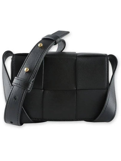 Intrecciato Cassette Small Cross Bag Black - BOTTEGA VENETA - BALAAN 2