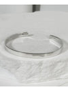 SV925 5mm Simple Non-Logo Bangle Bracelet - BLESSED BULLET - BALAAN 2