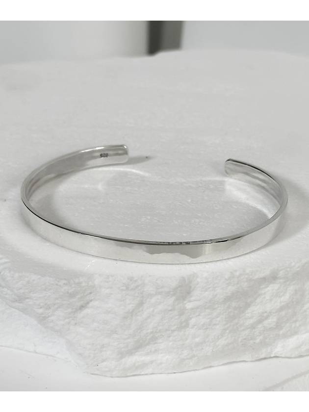 SV925 5mm Simple Non-Logo Bangle Bracelet - BLESSED BULLET - BALAAN 1