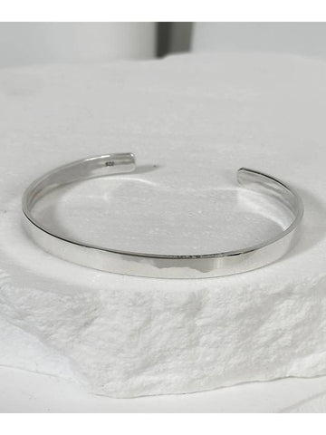 SV925 5mm Simple Non-Logo Bangle Bracelet - BLESSED BULLET - BALAAN 1