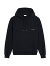 Cotton Fleece Logo Print Loose Hood Black - CELINE - BALAAN 1