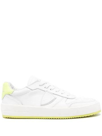 Sneakers VNLU VN01 VN01 VEAU NEON BLANC JAUNE - PHILIPPE MODEL - BALAAN 1