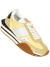 James Panel Suede Nylon Low Top Sneakers Yellow - TOM FORD - BALAAN 2