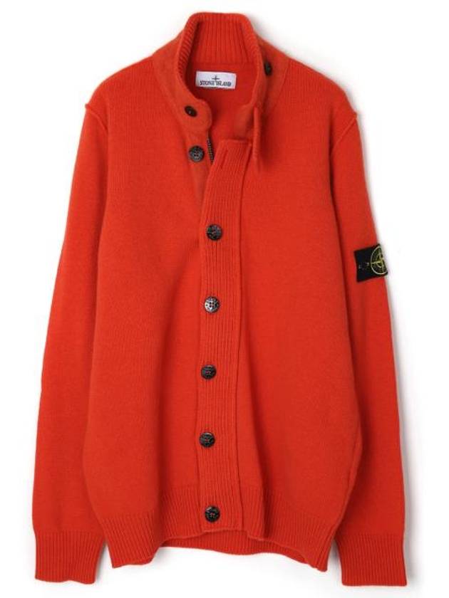 Stone Island Cardigan 7915547A3V0037 Free Orange Red - STONE ISLAND - BALAAN 1