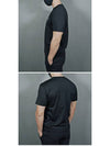 Logo Patch Cotton Short Sleeve T-Shirt Black - STONE ISLAND - BALAAN 7