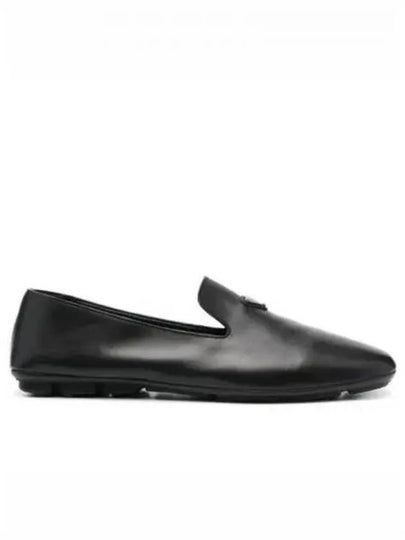 Triangle Logo Loafers Black - PRADA - BALAAN 2