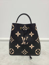 Used luxury goods Louis It MM Black Beige Bicolor Empreinte Neonoe Bucket Bag - LOUIS VUITTON - BALAAN 1