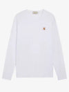 Fox Head Patch Regular Long Sleeve T-Shirt White - MAISON KITSUNE - BALAAN 3