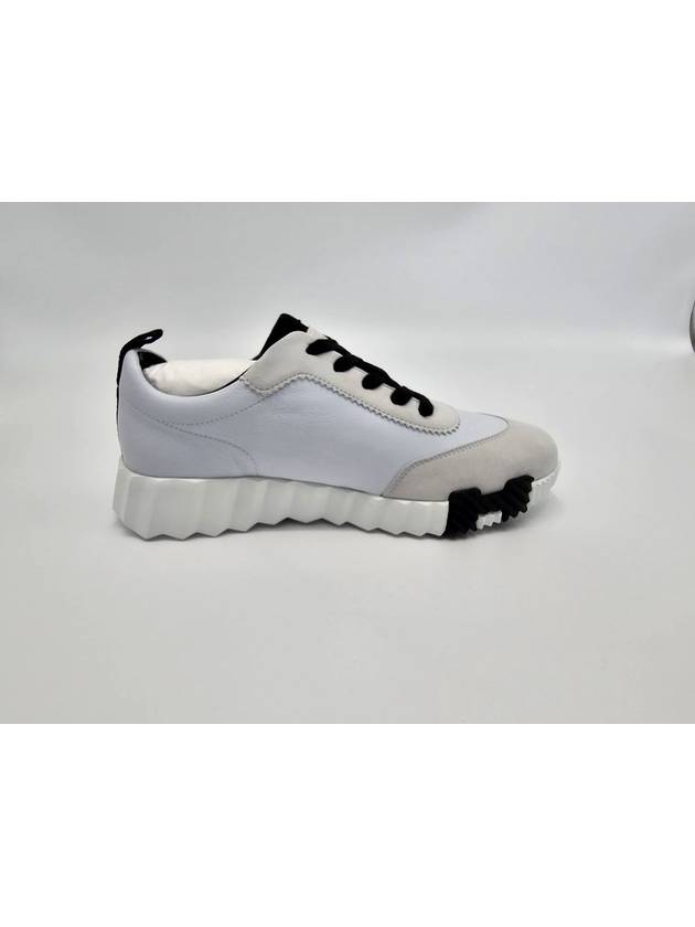 Bouncing Low Top Sneakers Blanc Noir - HERMES - BALAAN 7