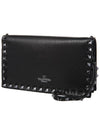 11Th Anniversary Rockstud Clutch Bag Black - VALENTINO - BALAAN 1